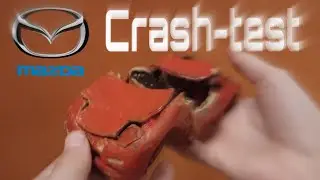 Краш-тест Мазды rx7 из пластилина!!!! Мазда в смятку!