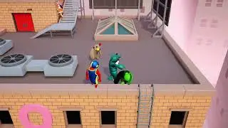 Gang beast : fight between two goods players