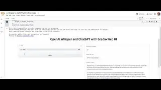 Whisper to chatGPT with Python colab (Code included)