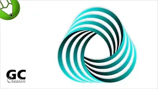 3D Swirl logo Desining in Corel draw | Professional Logo Design in Coreldraw | By GC Creativ