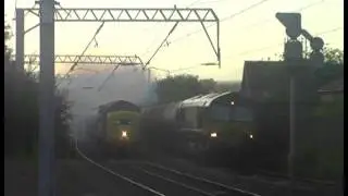 Deltic 22 Hauling Alcan Tankers Through Coatbridge Central