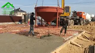 Заливка УШП, печатный бетон