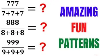 Calculators Not Allowed | Magical Patterns | Competitive Exams