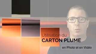 Utiliser du carton plume pour créer des fonds pour vos packshot en photo ou en vidéo.