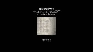 QLOCKTWO CREATOR'S EDITION PLATINUM #QLOCKTWO #creatorsedition #artwork