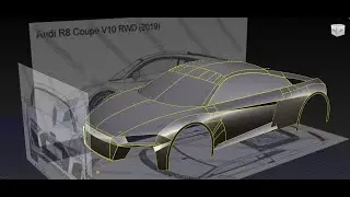 AUDI 2019 - Autodesk Alias Autostudio - Part 1 - NURBS Modeling - Car Modeling