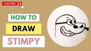 HOW TO DRAW STIMPY - CARTOON DRAWING WITH A NOSTALGIC TWIST