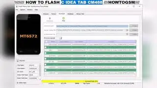 Flashing Idea Tab CM488 using SP Flash Tool