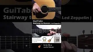 How to play Stairway To Heaven 🪜⛅️ (Short Versión) - Led Zeppelin / Guitar Lesson / GuiTabs