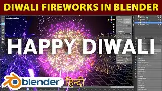 How to make Fireworks Blast in Blender #BlenderinHindi #HindiTutorial #Blender3D #ParticleSystem