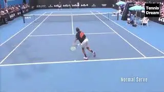 Nick Kygrios imitates Federer and Tomic during 2023 Australian Open practice 1080p