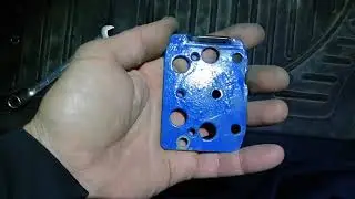 Славута Замок багажника. Размеры для переделки. Из тормозной колодки ВАЗ-2101.