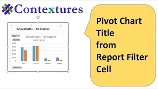 Link Excel Chart Title to Cell with Pivot Table Filter