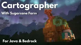 CARTOGRAPHER HOUSE & SUGARCANE FARM | Minecraft Tutorial | Java & Bedrock [1.21+]