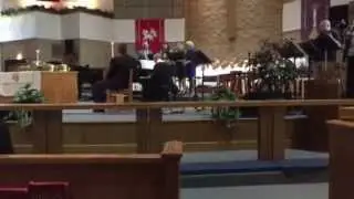 Pastor Bill Owens on piano and Praise Band  sing "Shine on Us"