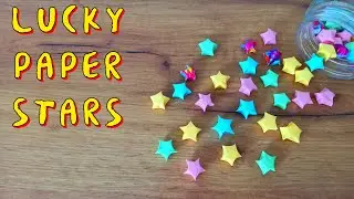 How to Make  Lucky Paper Star | Origami Lucky Stars Tutorial