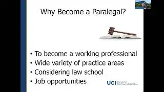 Paralegal Career and Program Information Session Summer 2023