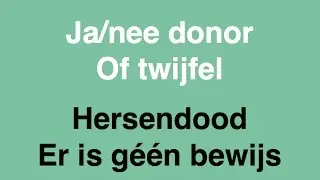 Hersendood bij orgaandonatie is niet te bewijzen (
