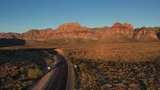 Red Rock Canyon at sunrise. June 22, 2024