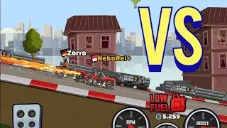 😱Zorro VS NekoRei+ Friendly Challenges! - Hill Climb Racing 2