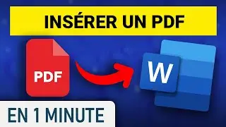 Comment insérer un PDF dans Word