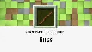 How to make a Stick in Minecraft