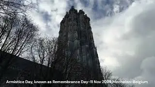 Armistice Day, known as Remembrance Day, 11 Nov 2024,Mechelen-Belgium