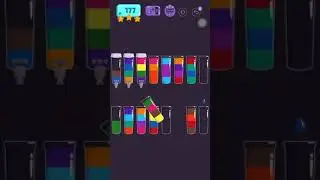 Cups - water sort puzzle | level 177 | ⭐️⭐️⭐️