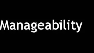 How to Pronounce Manageability