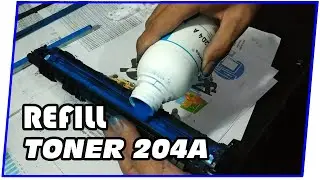 Cara Refill Cartridge Toner HP 204A / Laserjet M154A / Pro 100 M180N