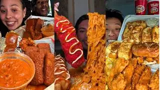 1 HOUR TikTok Mukbang Compilation | Buldak, Wingstop, Dave’s Hot Chicken, Tacobell & More!