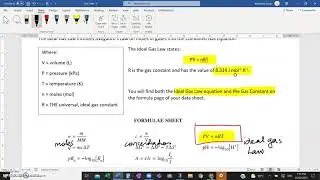 Gas Laws Part 7 - The Ideal Gas Law
