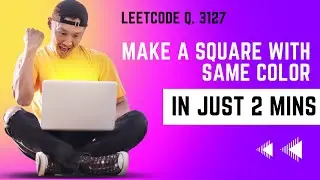 DSA Question - (3127) Make Square with Same color (leetcode) #dsa #coding #leetcode