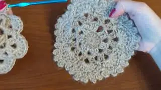маленькая салфетка из джута