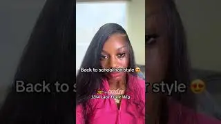 Back to school hair style😍 Wig link in my bi0. #allovehair #wiginstall #shorts #deepwave #hairstyle