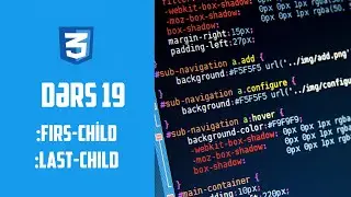 CSS Dərsləri | Pseudo Class :first-child və :last-child