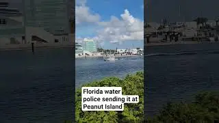 Florida Wildlife Police keeping things safe... #florida #peanutisland #westpalmbeach