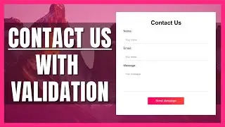 AWESOME Contact Form Using HTML, CSS, and JavaScript