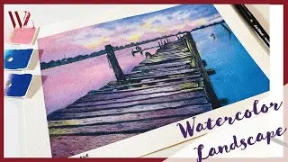 How to paint LANDSCAPES with watercolor- Windy Shih