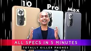 Launched!!! Redmi Note 10 Series - All Specifications in 5 Minutes