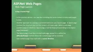 Asp .net 4 5 -  Web Pages Razor Layouts and Folders