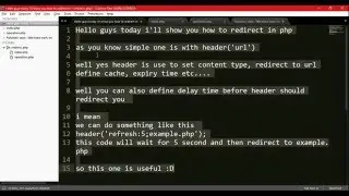 Redirect in php part 1