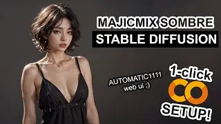 majicMIX sombre - Stable Diffusion 1-CLICK Google Colab Setup
