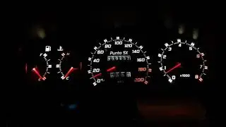 Пересвет приборной панели Fiat Punto с плавным розжигом