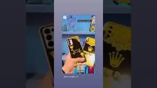 Golden mobile cover