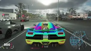 Camaro SS riding through the city