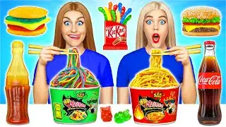 Gummy Food vs. Regular Food Challenge by Multi DO Food Challenge