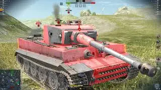 ПОТНАЯ ПОБЕДА  TIGER I  WOT BLITZ