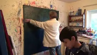 Painting over an old canvas