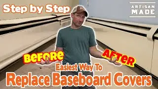 How To Replace Old Baseboard Covers / Installing Baseboard Covers / DIY Home Improvement